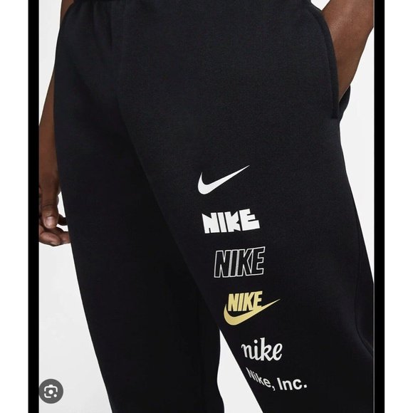 Nike NSW Sportswear Club Plus Logo Pants Joggers Black Mens Size 2XL DX0795-010 - Picture 3 of 8